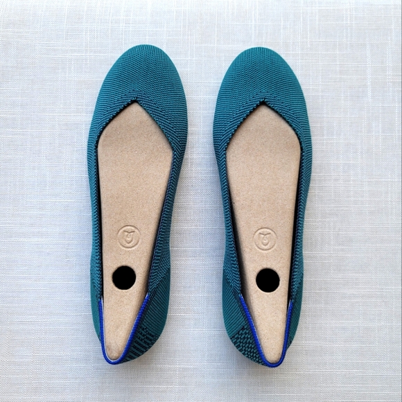 Rothy's Shoes - New! Rothy’s sz 8.5 Spruce Green Python Ballet Flats Women’s NEW